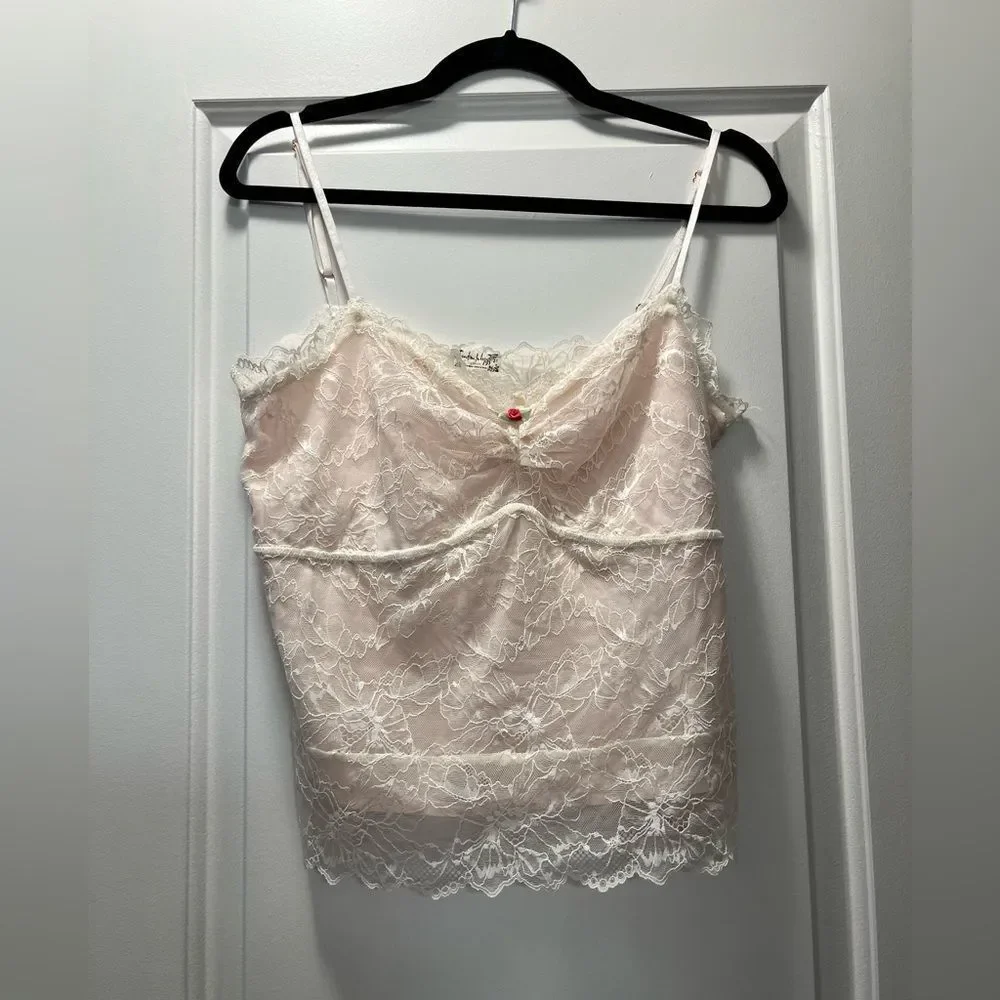 Free People Lacey Essential Cami in Sea Salt